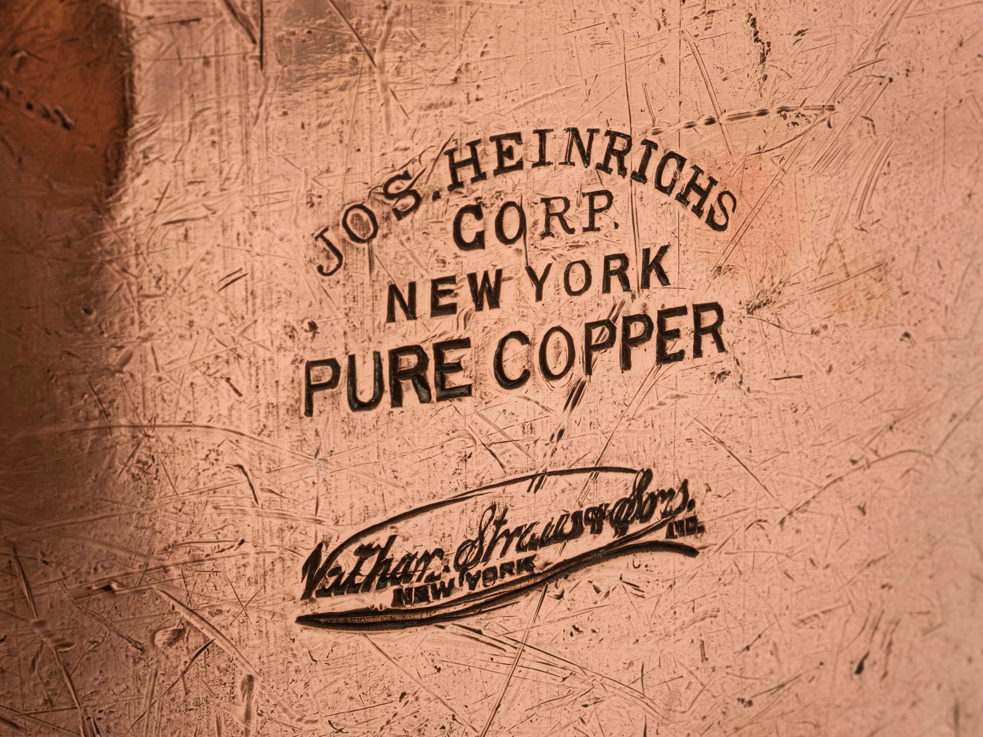 An American Copper Sauce Pot with Cover