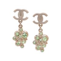Chanel, CC & Rhinestone Drop Earrings