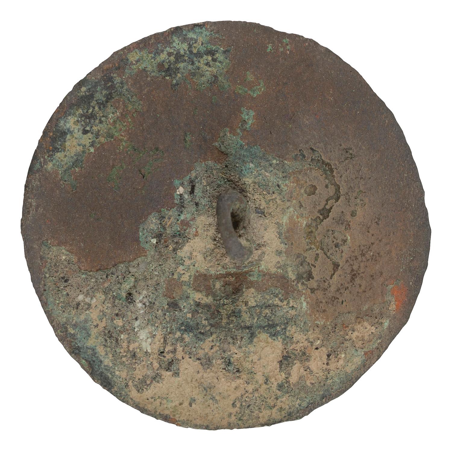 [GEORGE III, KING OF ENGLAND (1738-1820)]. Long Live the King copper button. N.p., [1789].