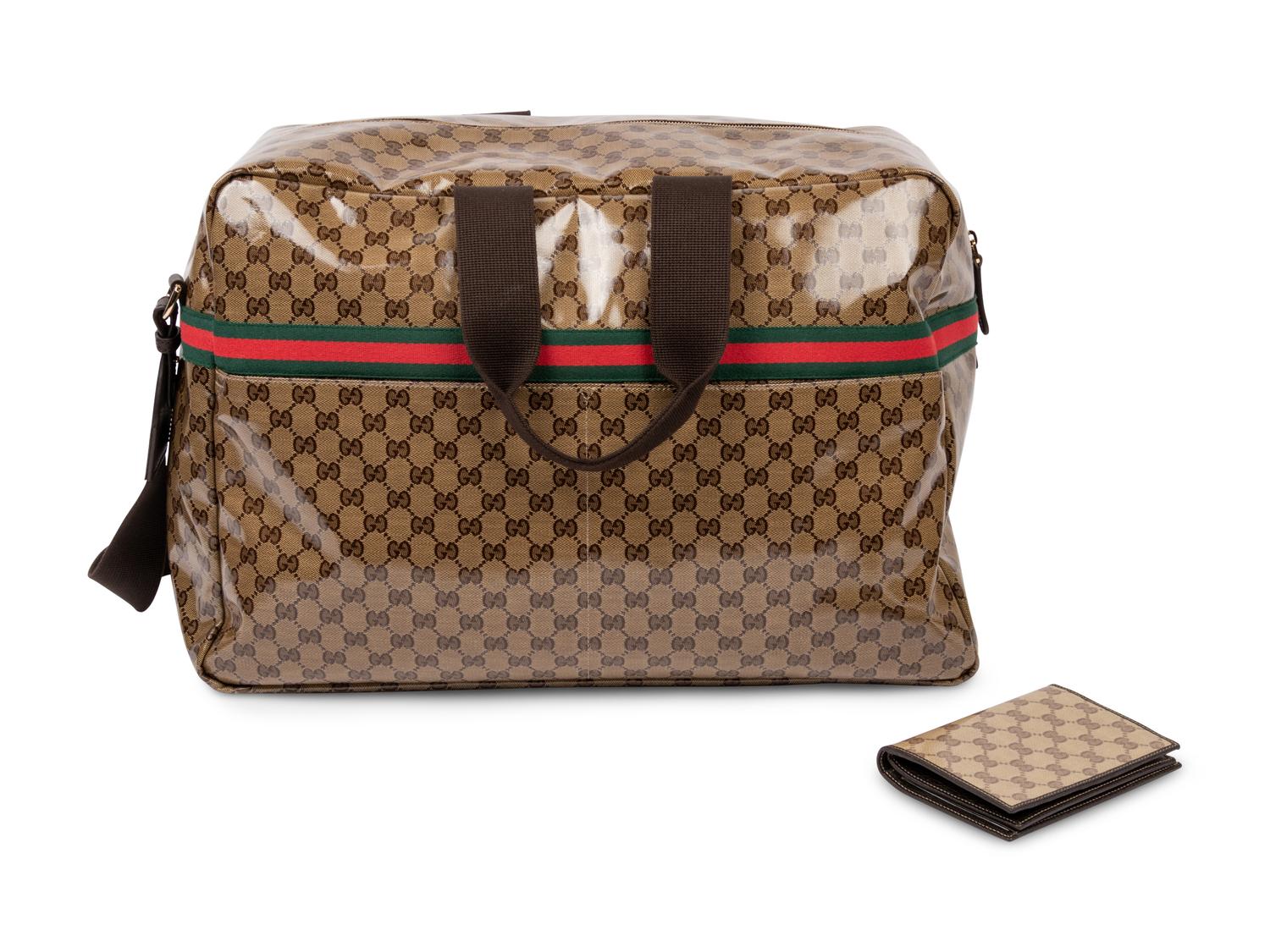 Two Gucci Items: Travel Bag & Passport Wallet, c. 2010