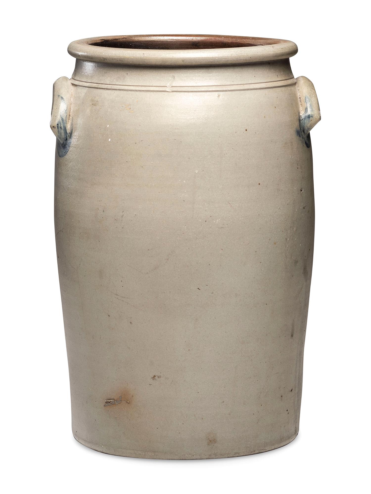 A Hamilton and Jones Eight-Gallon Stoneware Cooler