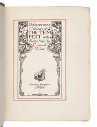 [ILLUSTRATED BOOKS]. DULAC, Edmund (1882-1953), illustrator. -- SHAKESPEARE, William (1564-1616). The Tempest . London: Hodder and Stoughton, [1908].