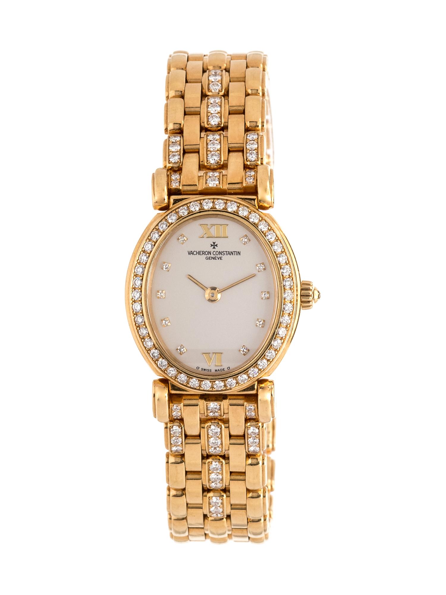 Vacheron Constantin, 18K Yellow Gold and Diamond Wristwatch