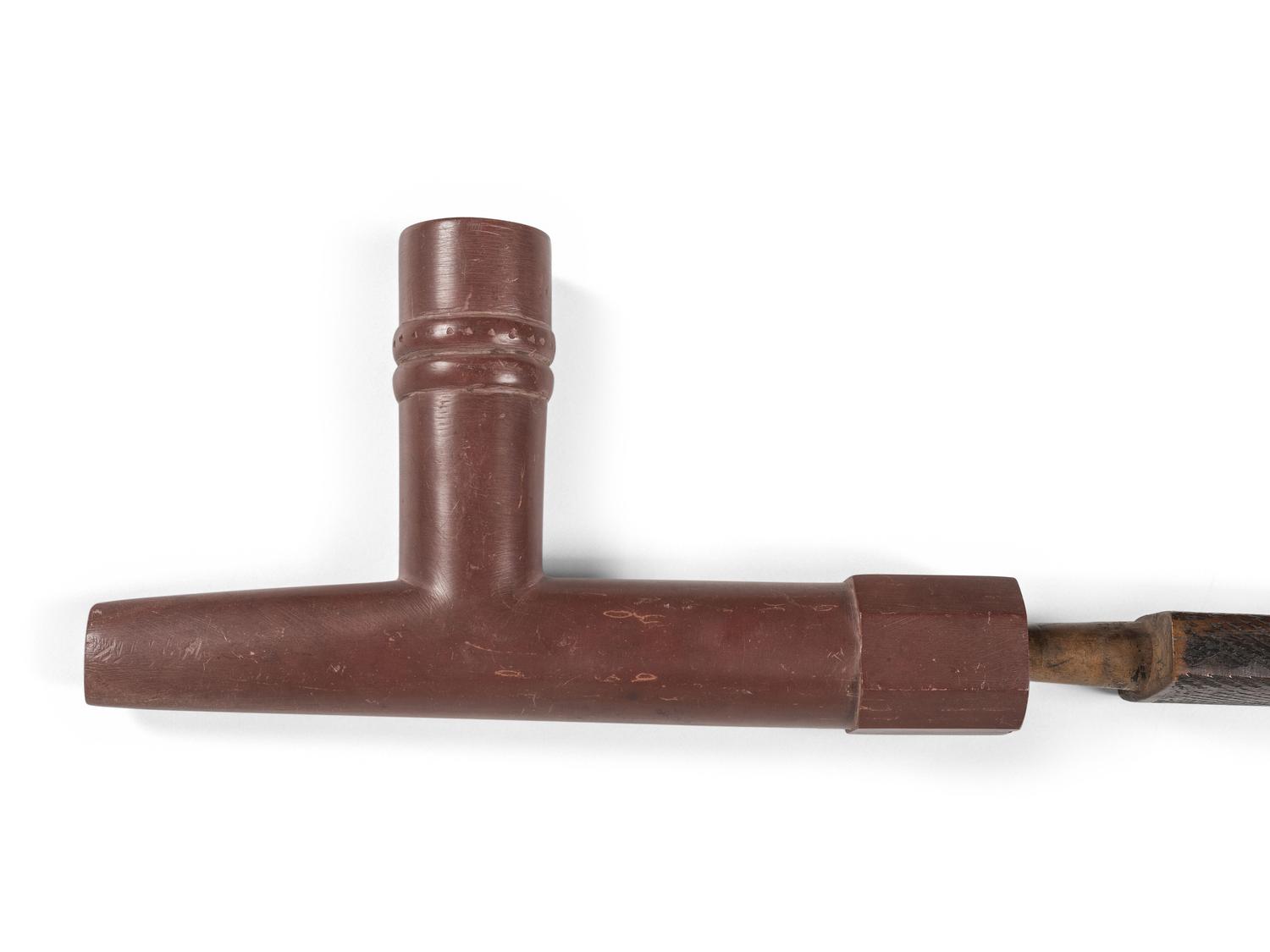 Plains Pipe Stem and Catlinite Bowl