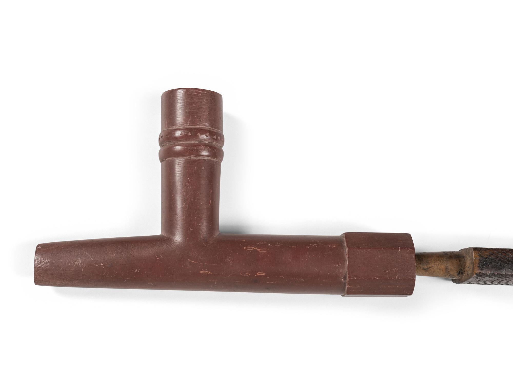 Plains Pipe Stem and Catlinite Bowl