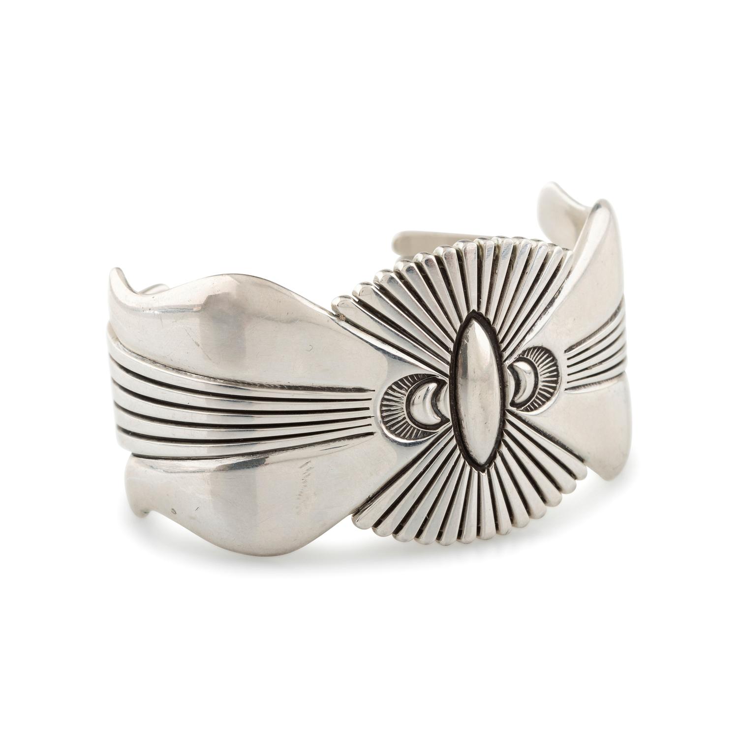 Cast Sterling Silver Cuff Bracelet