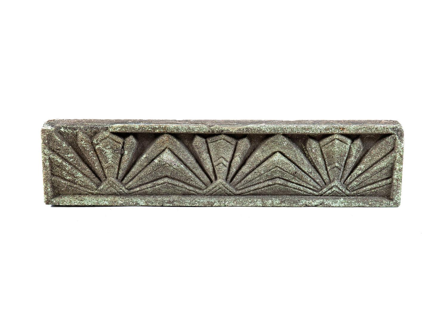 An Art Deco Cast Stone Panel