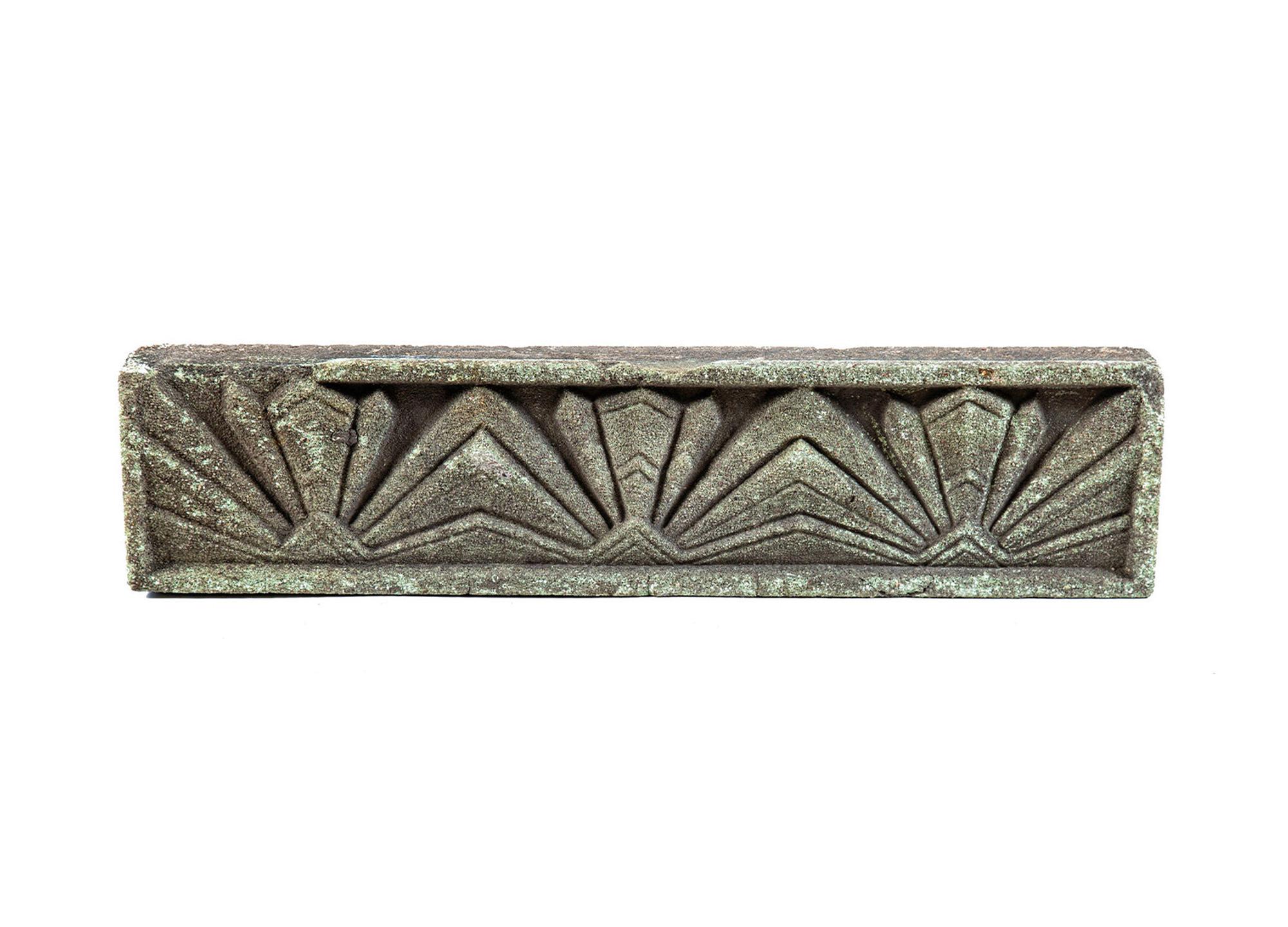 An Art Deco Cast Stone Panel