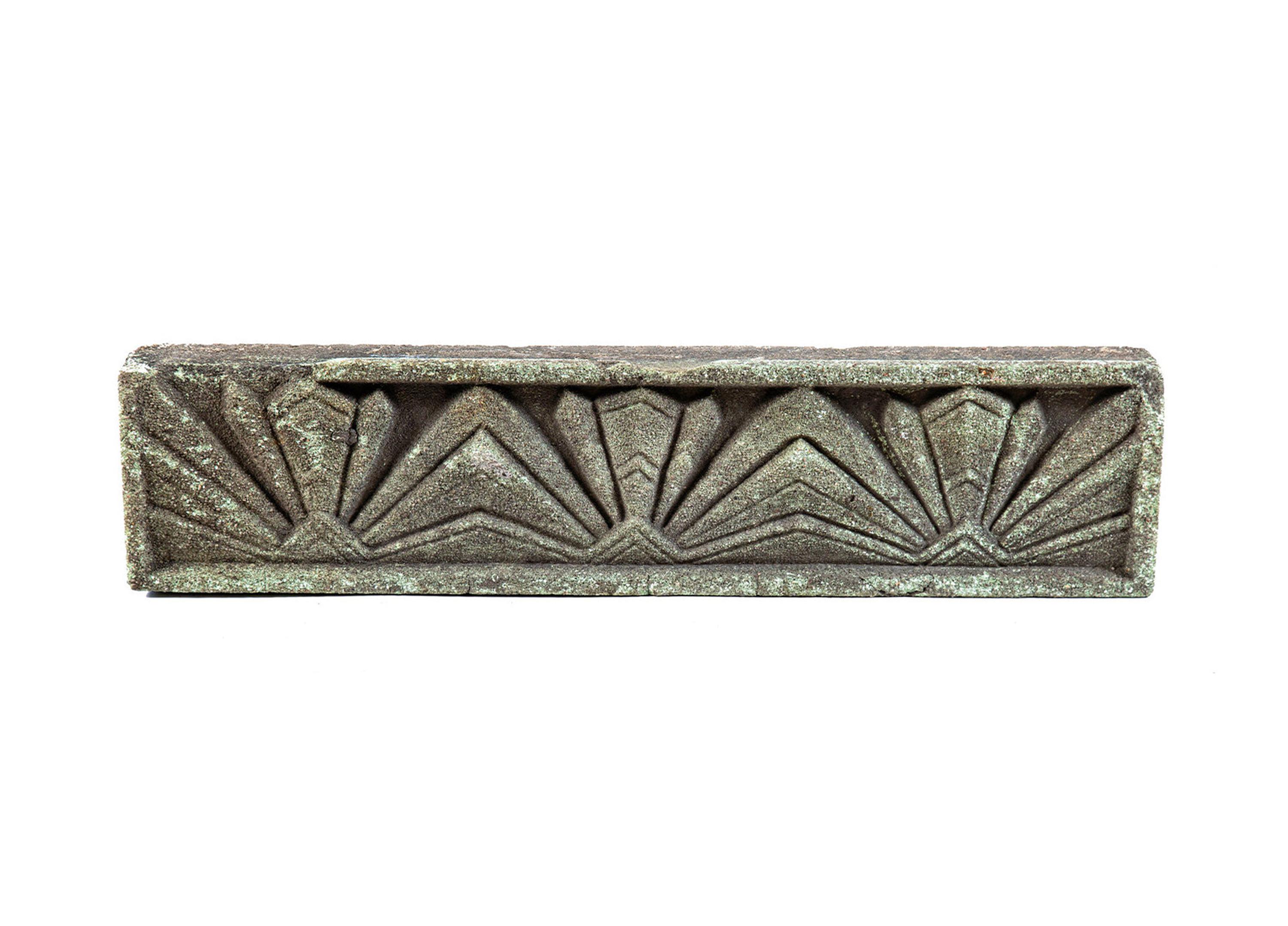 An Art Deco Cast Stone Panel