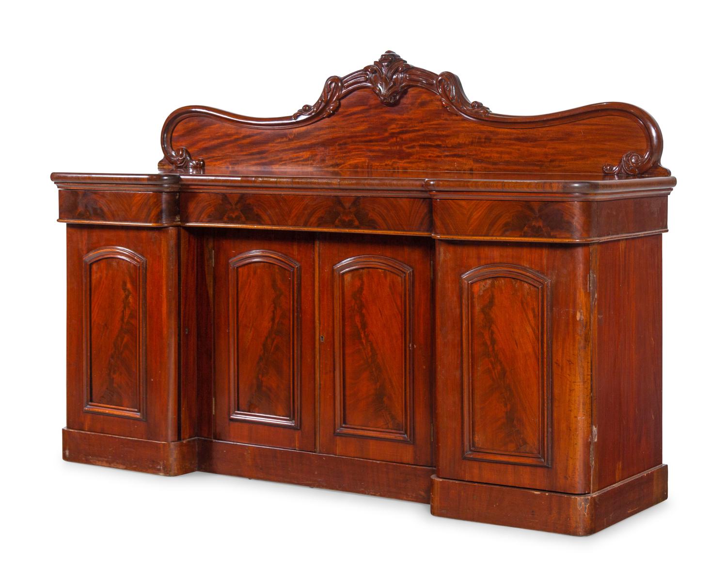 A Victorian Mahogany Sideboard