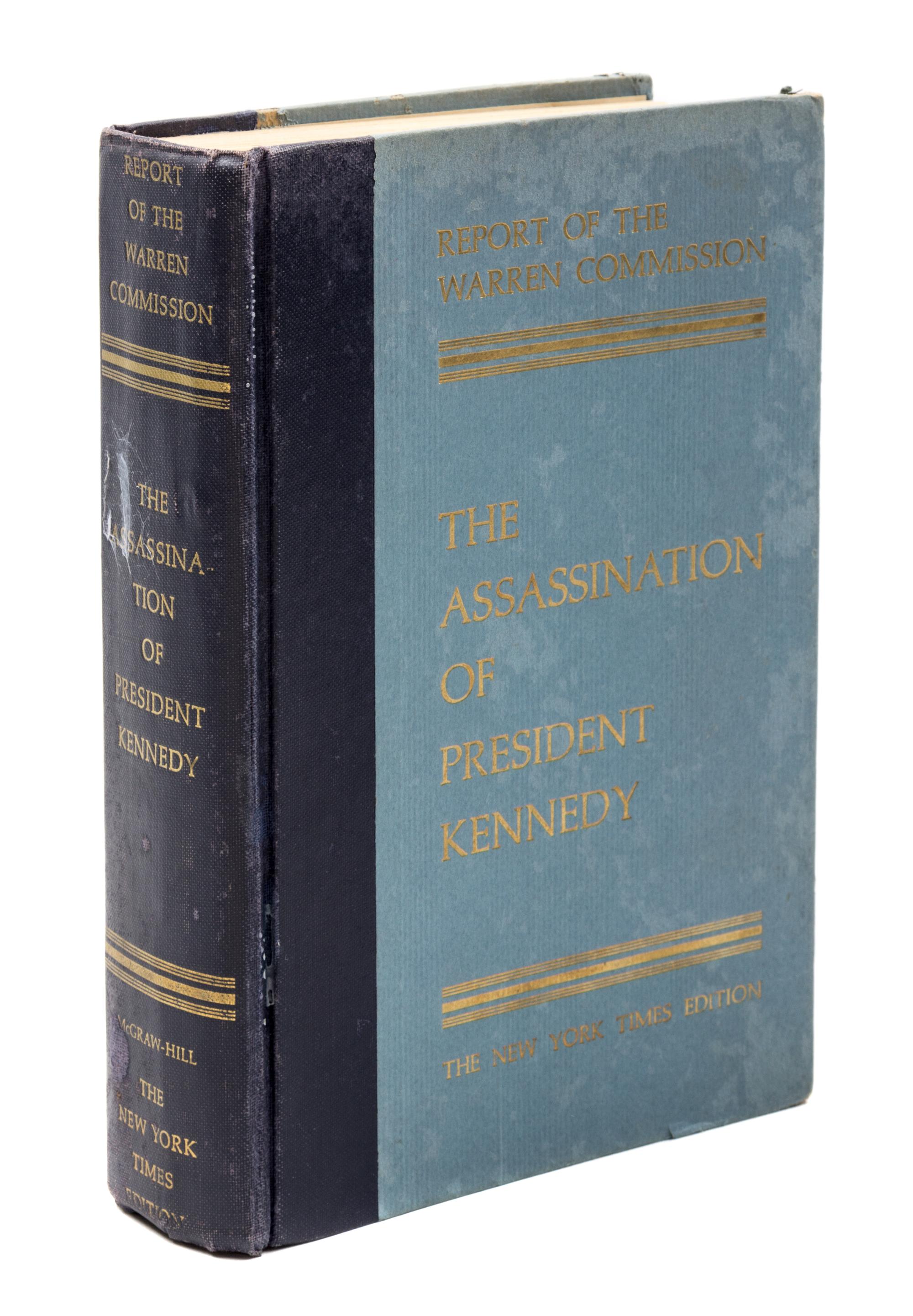 (KENNEDY, JOHN F.) Hearings...on the Assassination of President Kennedy [with] Report of the Warren Commission. 27 vols., signed.
