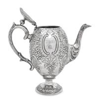 A Scottish Victorian Silver Coffee Pot