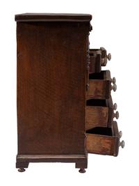 A Georgian Miniature Oak Chest of Drawers