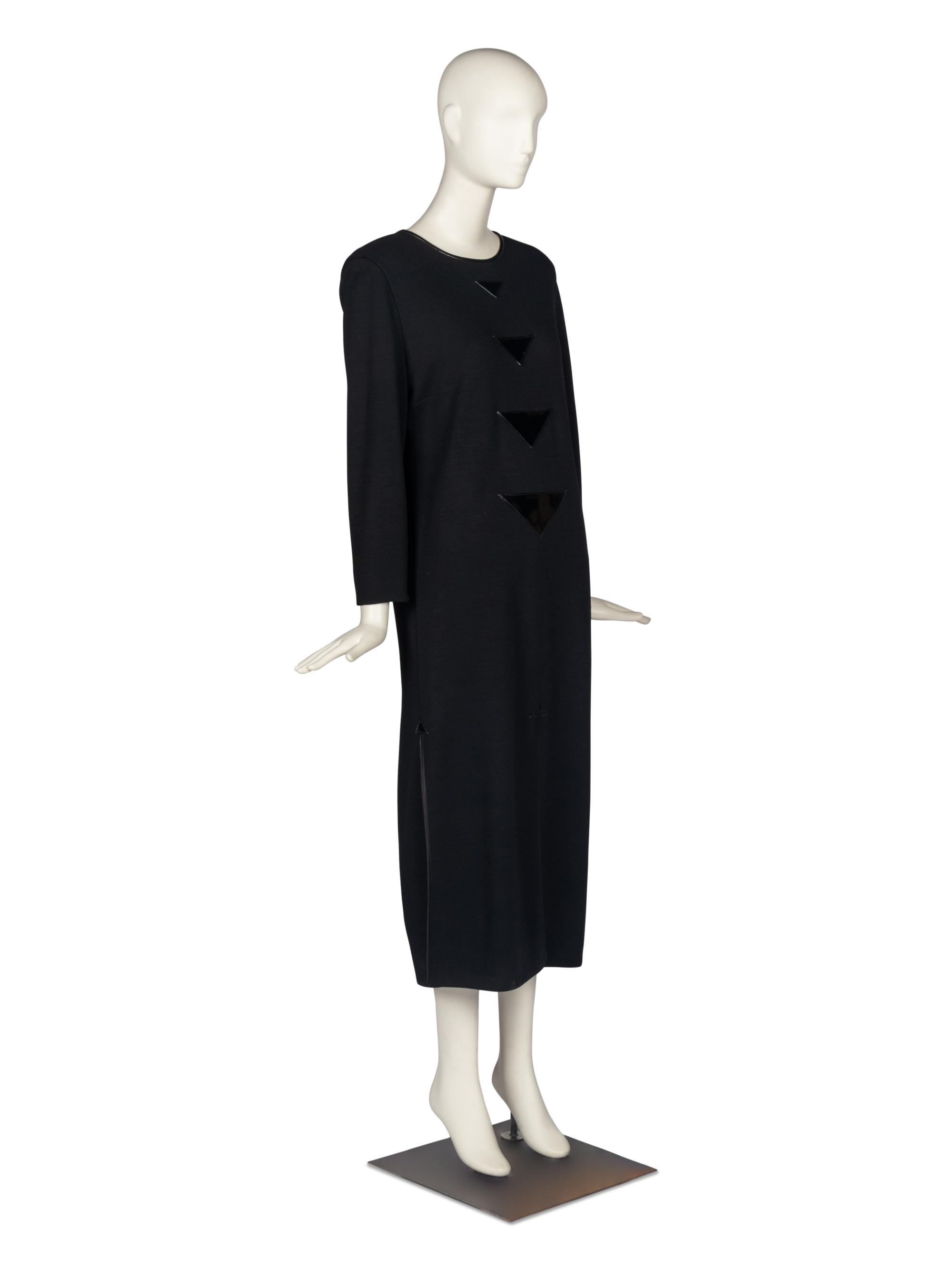 Pierre Cardin Haute Couture Dress with Vinyl Accents