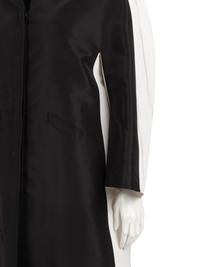 Ralph Rucci Silk Taffeta Color Block Mod Coat