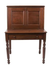 An American Pine Plantation Desk Height 51 x width 35 x depth 23 1/4 inches. — 19TH CENTURY
