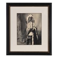 Rinehart, Frank (1861-1928). A group of 5 photographs and prints of Native American subjects.