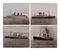 [TRANSPORTATION]. A group of 27 photographs of ocean liners including the RMS Titanic and HMHS Britannic. [Cowes, England]: Beken of Cowes, ca last half of the 20th century.