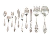 A Reed and Barton 'Love Disarmed' Silver Flatware Service