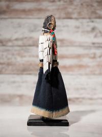 Apsáalooke (Crow) Beaded Buffalo Hide Doll
