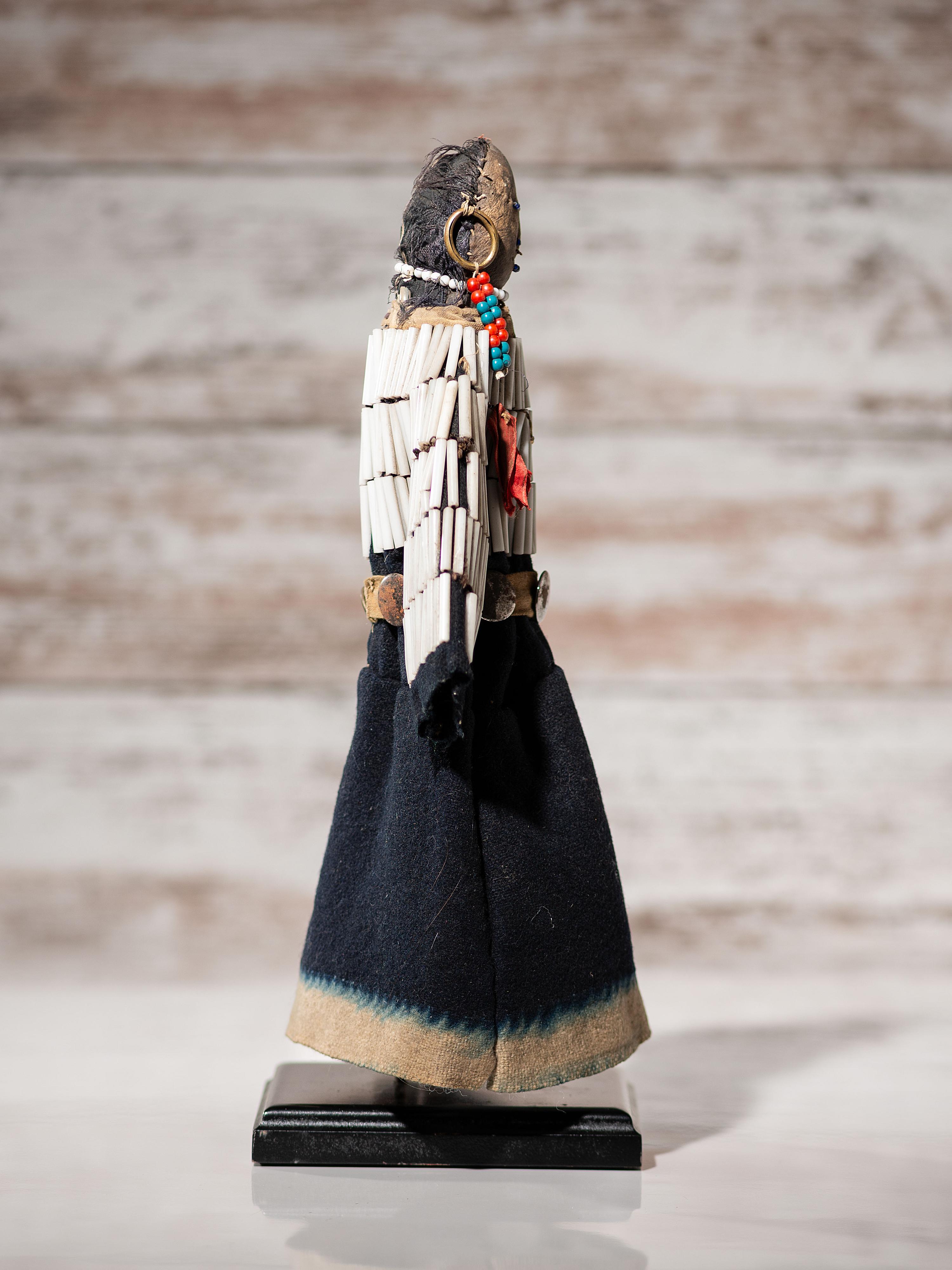 Apsáalooke (Crow) Beaded Buffalo Hide Doll