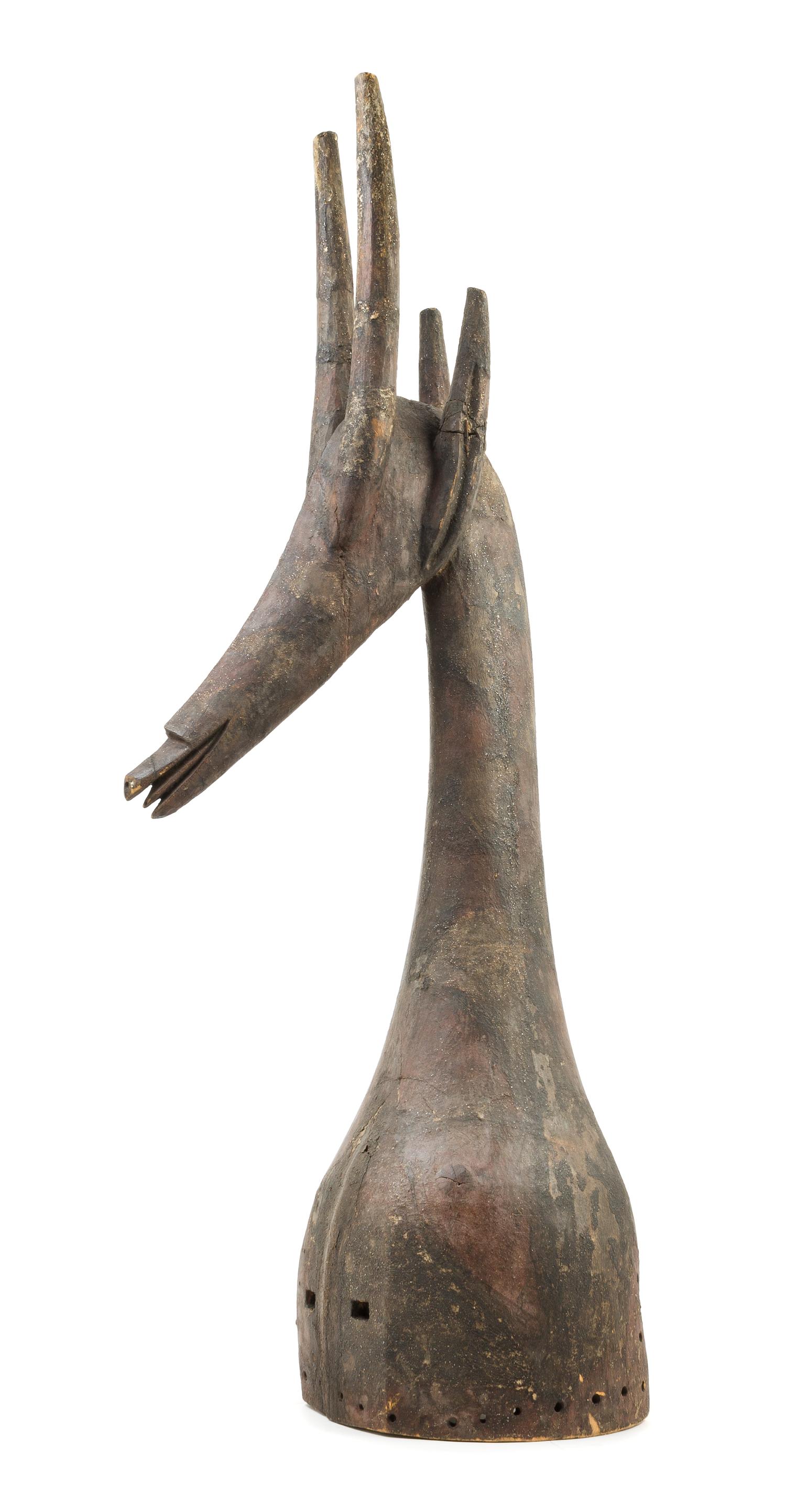 A Kurumba Wood Headdress Height 39 3/4 inches. — 19TH CENTURY
