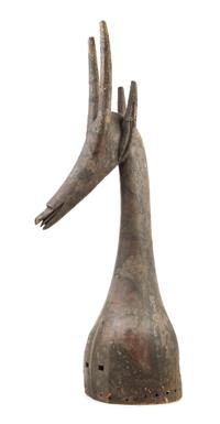 A Kurumba Wood Headdress Height 39 3/4 inches. — 19TH CENTURY