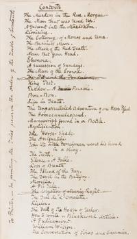 POE, EDGAR ALLAN. Phantasy-Pieces. [Paris, 1928]. Facsimile of author's own copy.