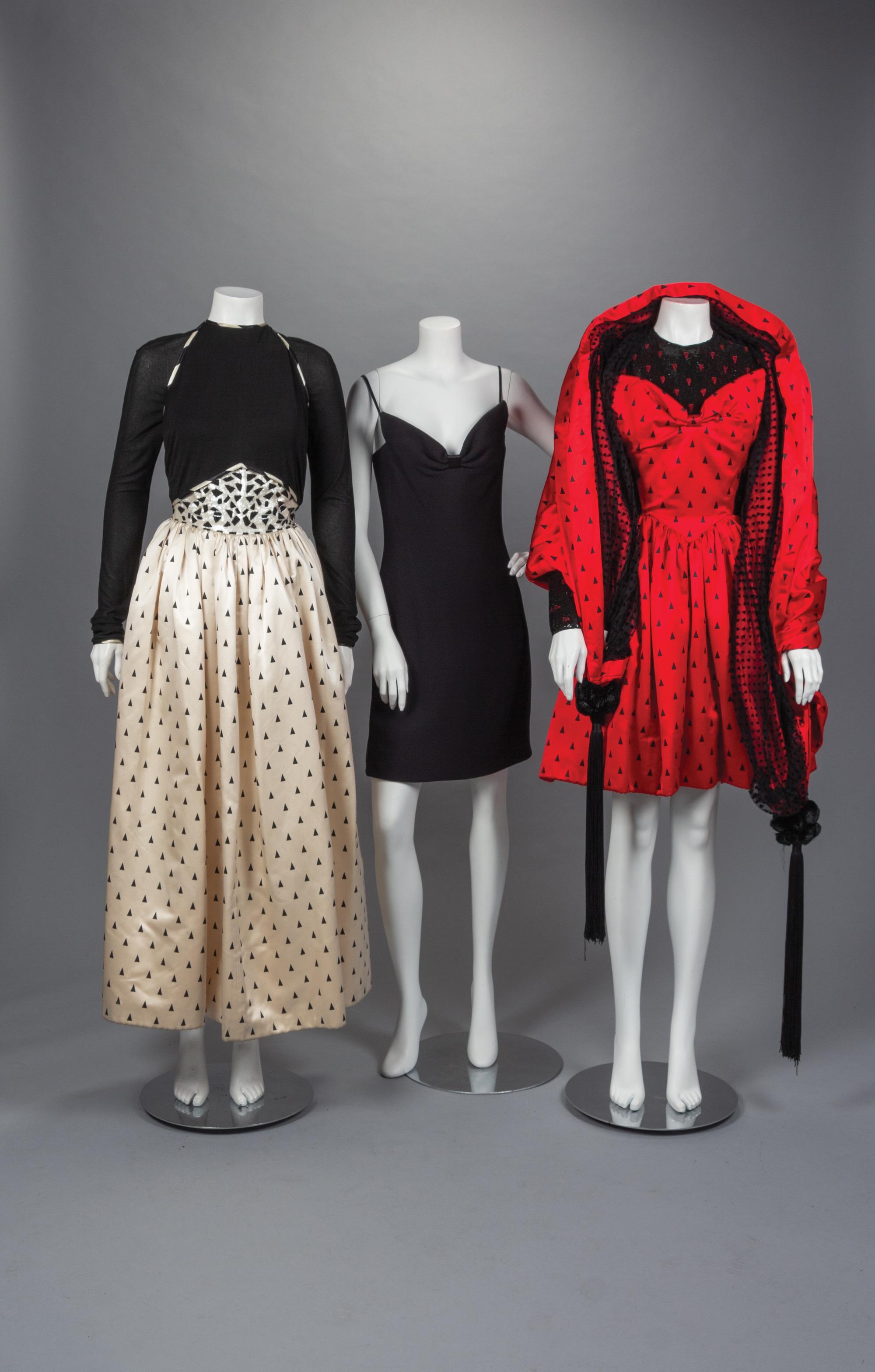 Three Geoffrey Beene Dresses, Fall 1988