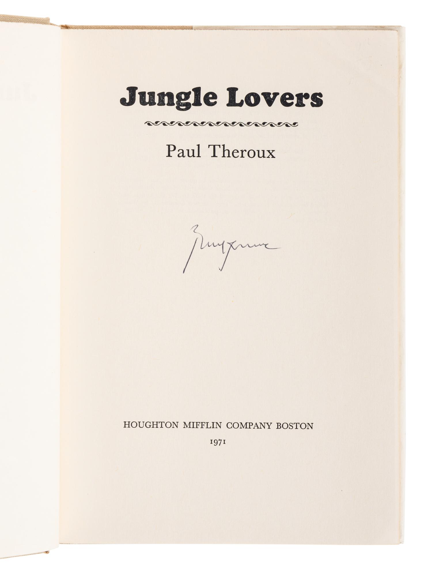 THEROUX, Paul (b. 1941). A group of 14 works by Theroux, MOST FIRST EDITIONS, MOST SIGNED, comprising: