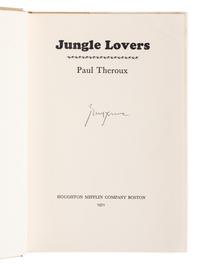 THEROUX, Paul (b. 1941). A group of 14 works by Theroux, MOST FIRST EDITIONS, MOST SIGNED, comprising: