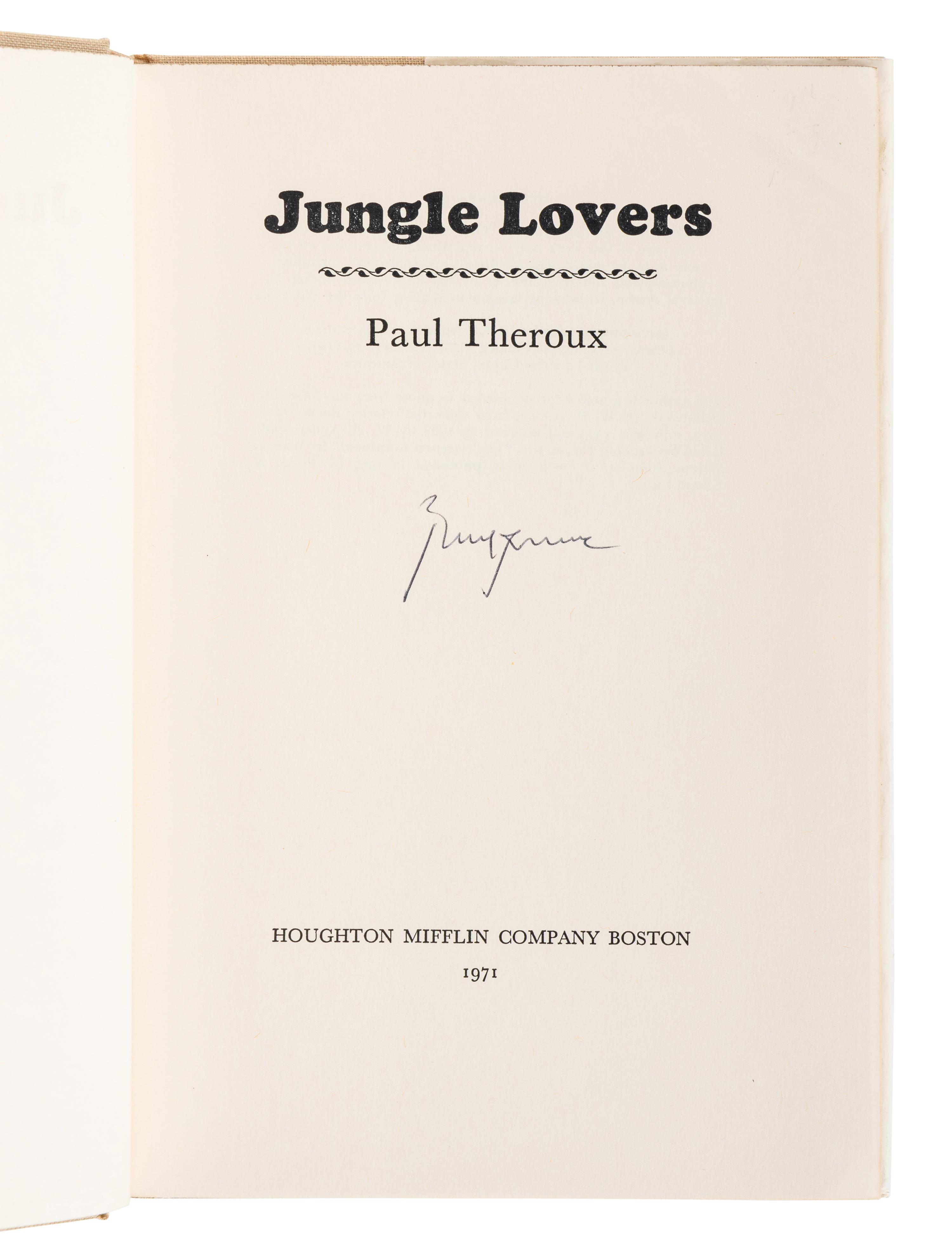 THEROUX, Paul (b. 1941). A group of 14 works by Theroux, MOST FIRST EDITIONS, MOST SIGNED, comprising: