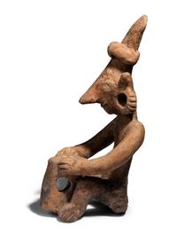 A Jalisco Terracotta Seated Drummer