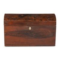 A Federal Grain-Painted Pine Domed-Top Blanket Chest