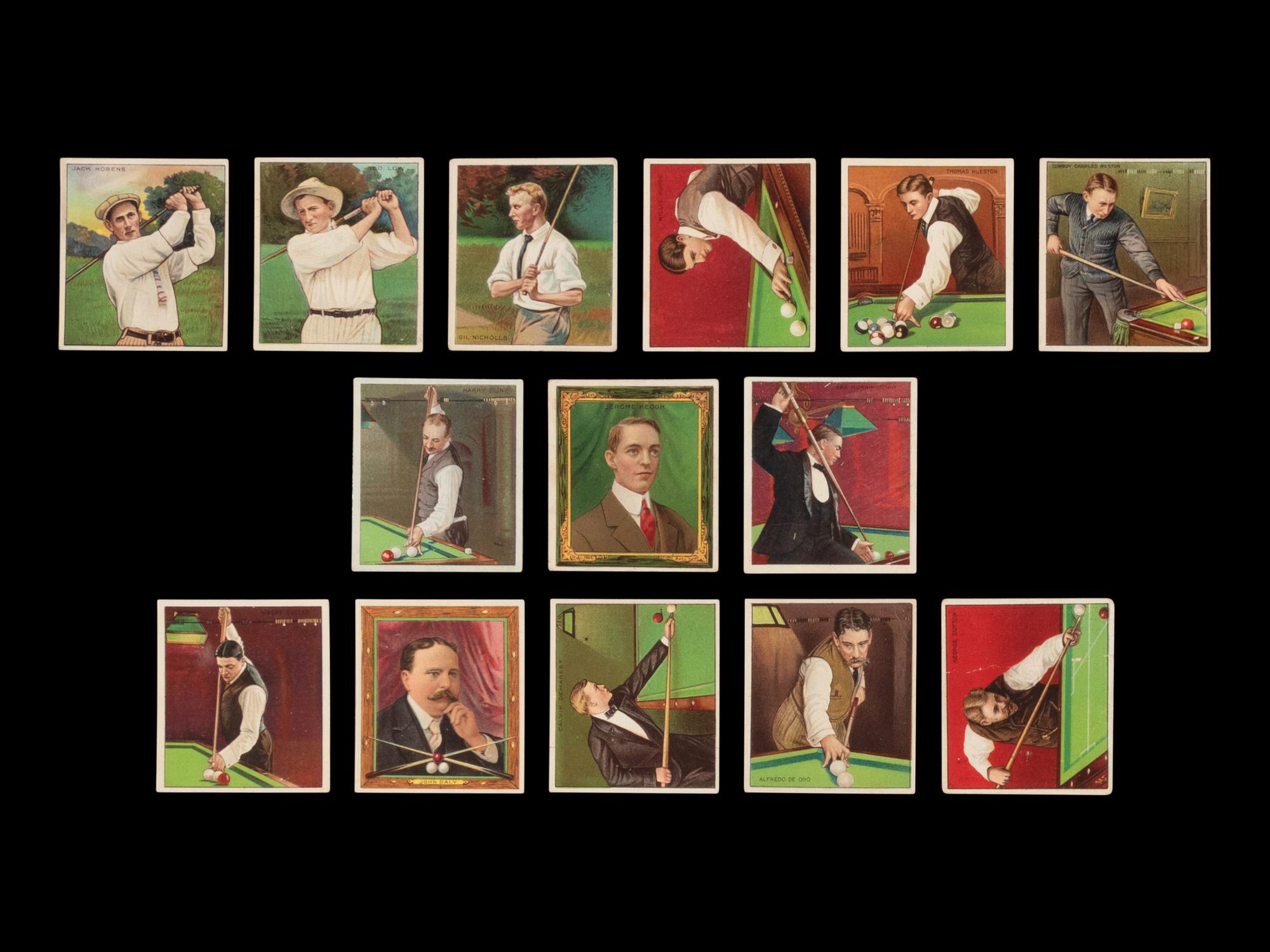 A Collection of 82 1910 Mecca/Hassan Champion Athlete Cards (T218)