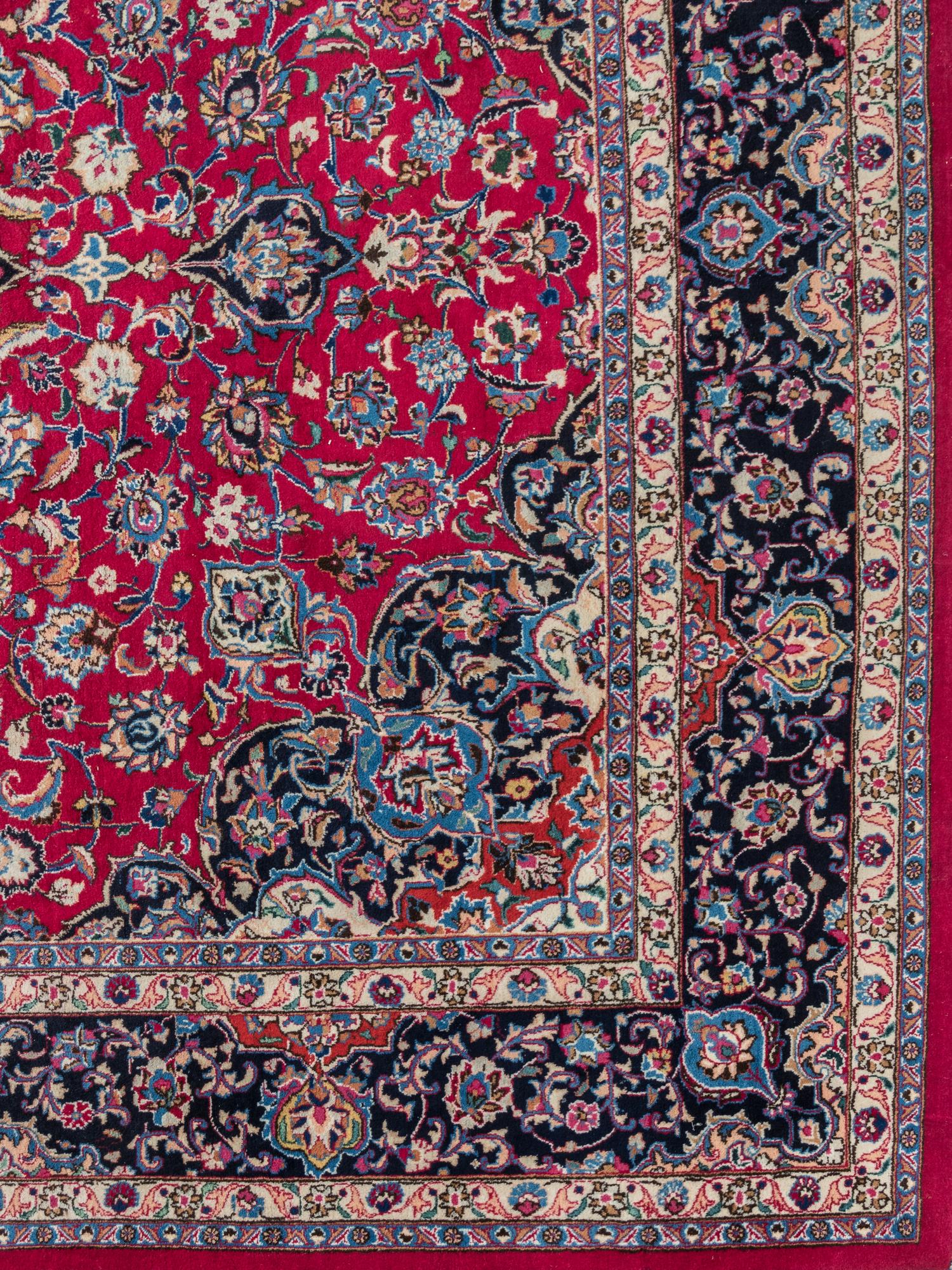 A Kashan Wool Rug
