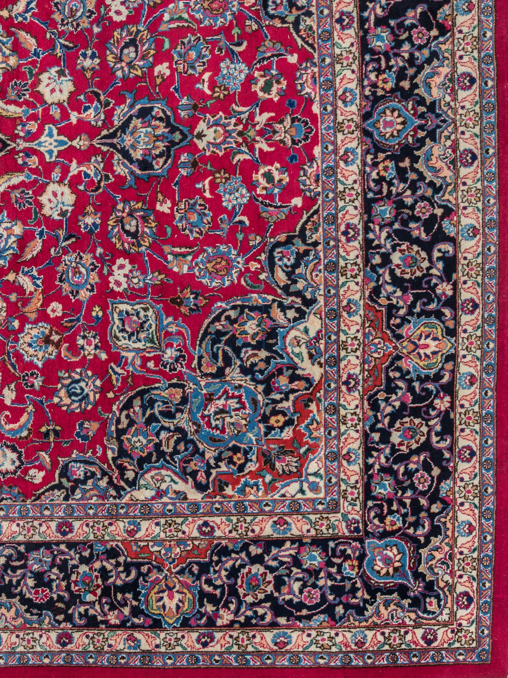 A Kashan Wool Rug