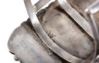 Large Navajo Silver and Turquoise Cuff Bracelet