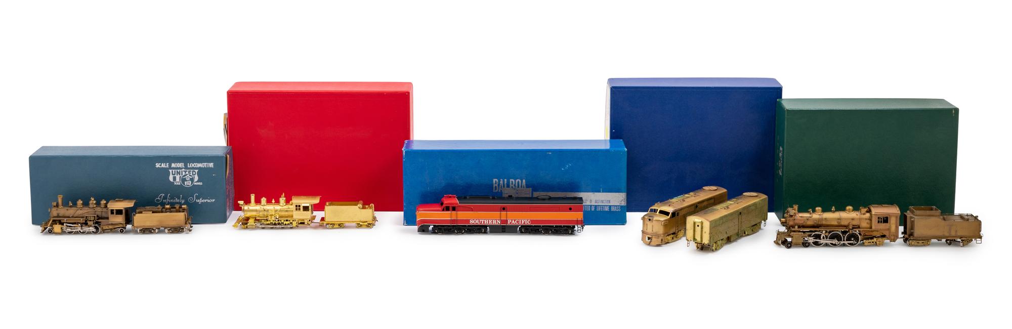 A Group of Four Japanese HO-Gauge Locomotives