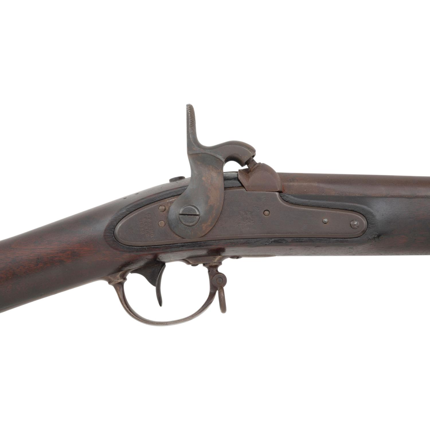 Confederate Arsenal "C&R" Rebuilt Rifled & Sighted US Model 1842 Musket by Springfield Marked "Q"