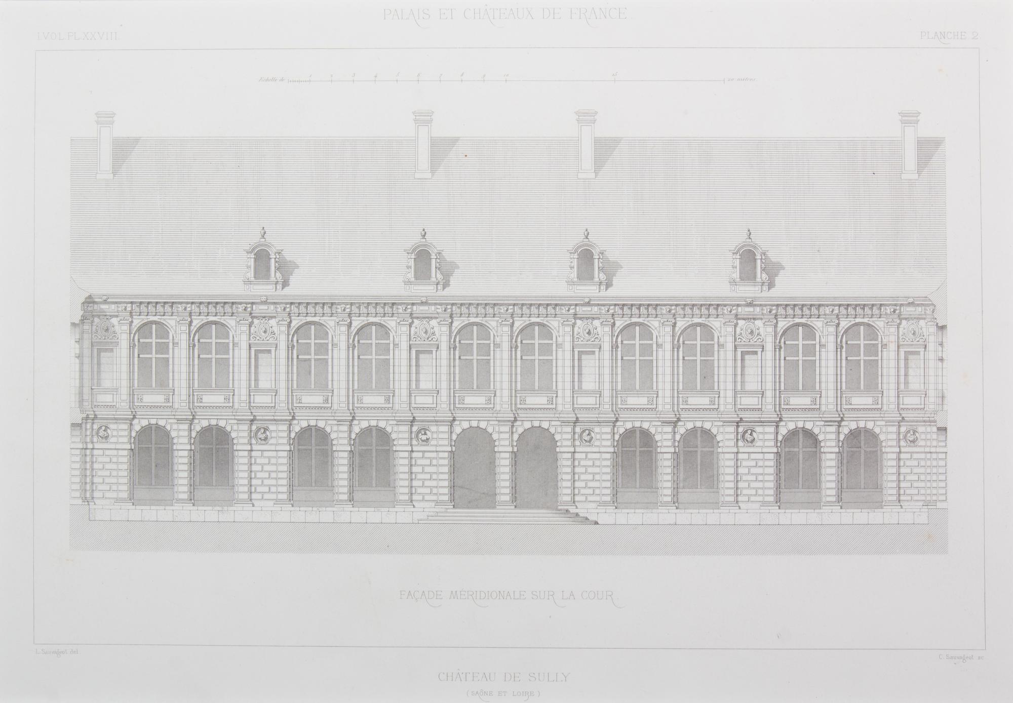 Claude Sauvageot, (French, 19th Century), originally published in the late 1860's, the group comprises: Vol.1 PL-XXVIII Planche 2 Chate