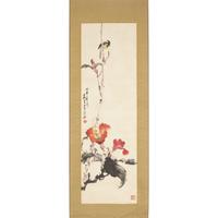 Three Chinese Ink and Color on Paper Paintings — 中國書畫一組三件