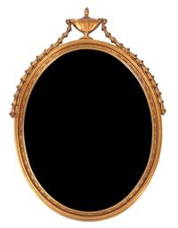A Neoclassical Giltwood Mirror 36 1/2 x 26 inches. — 20TH CENTURY