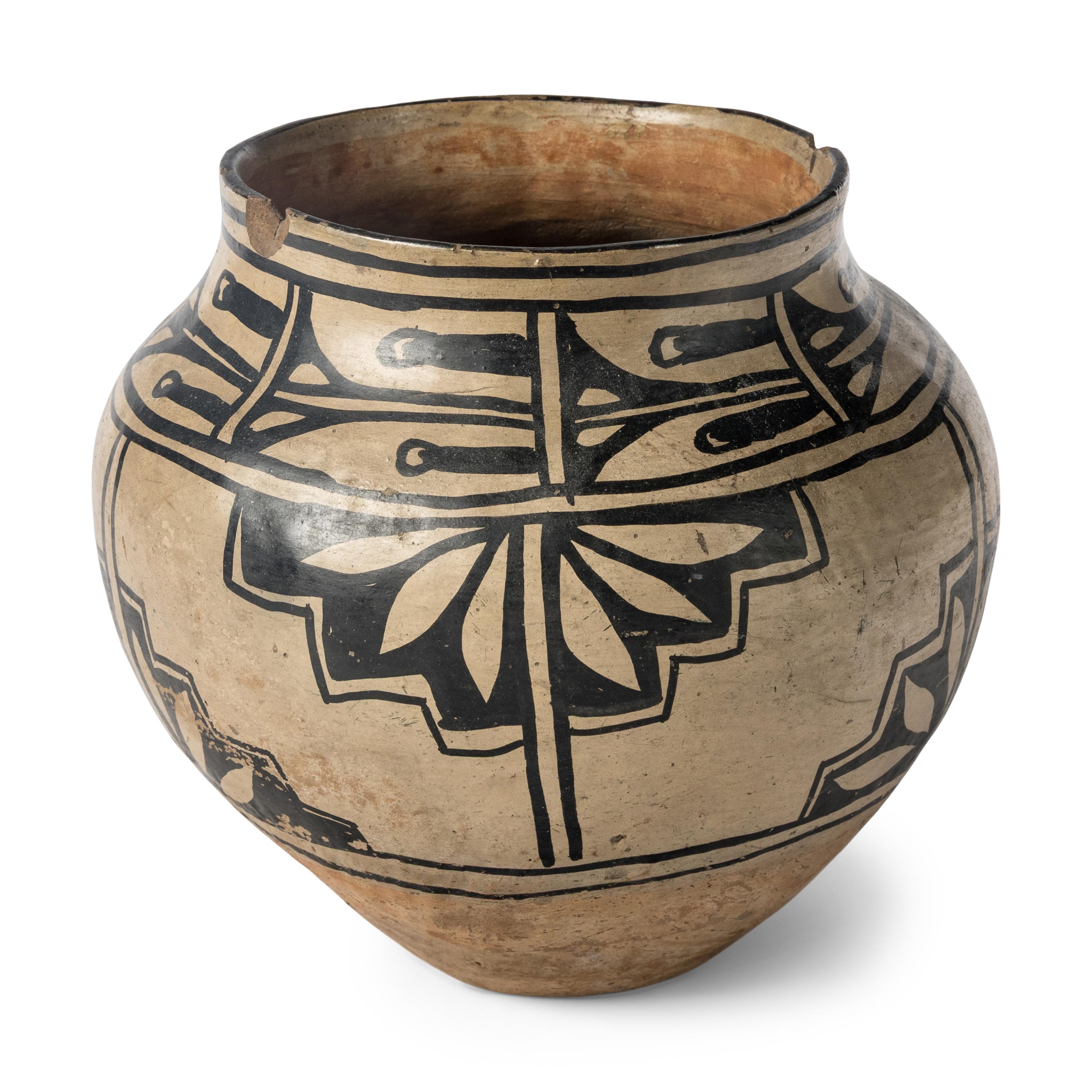 Cochiti Pottery Jar, with Dated Inscription on Base