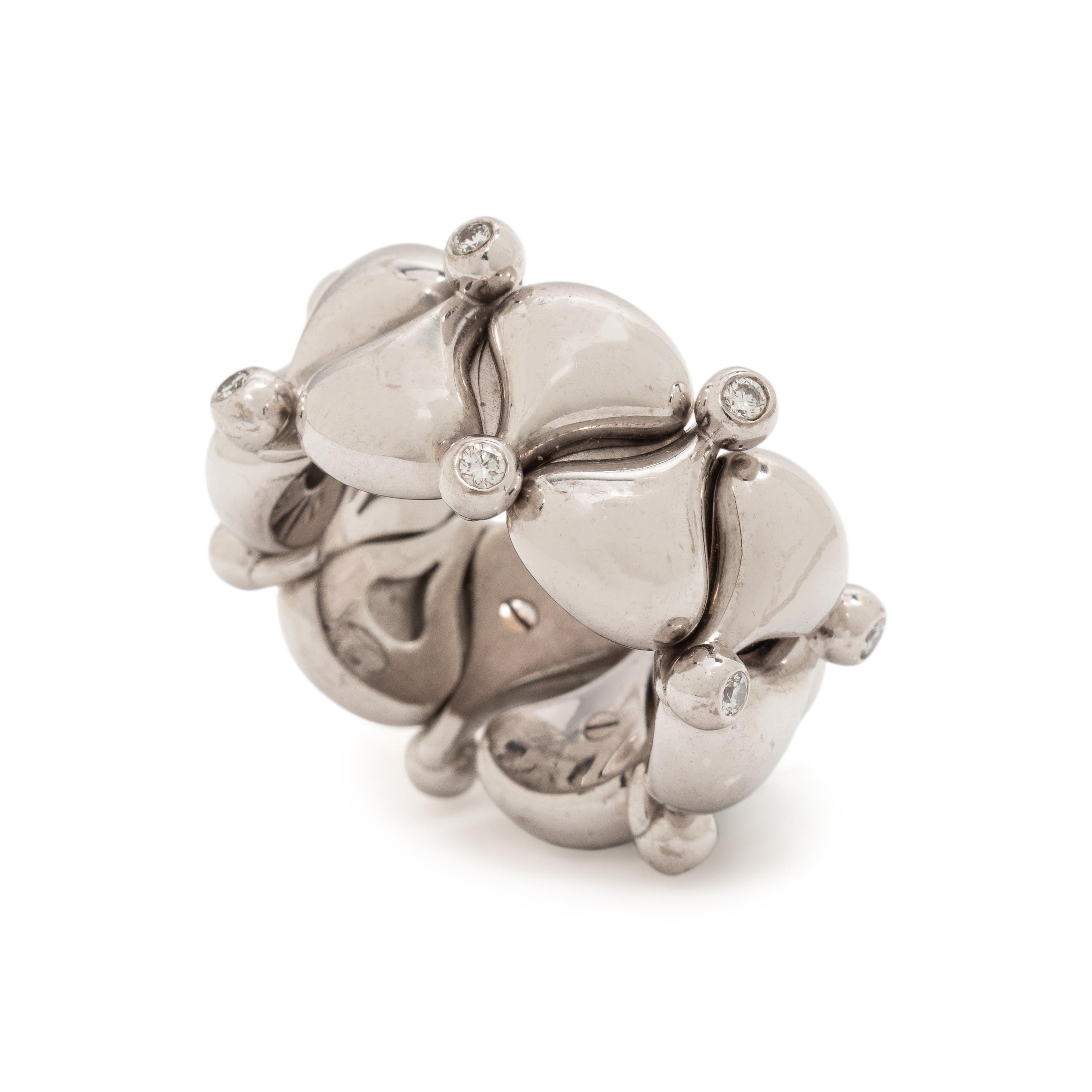 CHOPARD, WHITE GOLD AND DIAMOND 'PUSHKIN' BAND