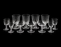 Thirty-Six Steuben Twist Stem Wine Glasses