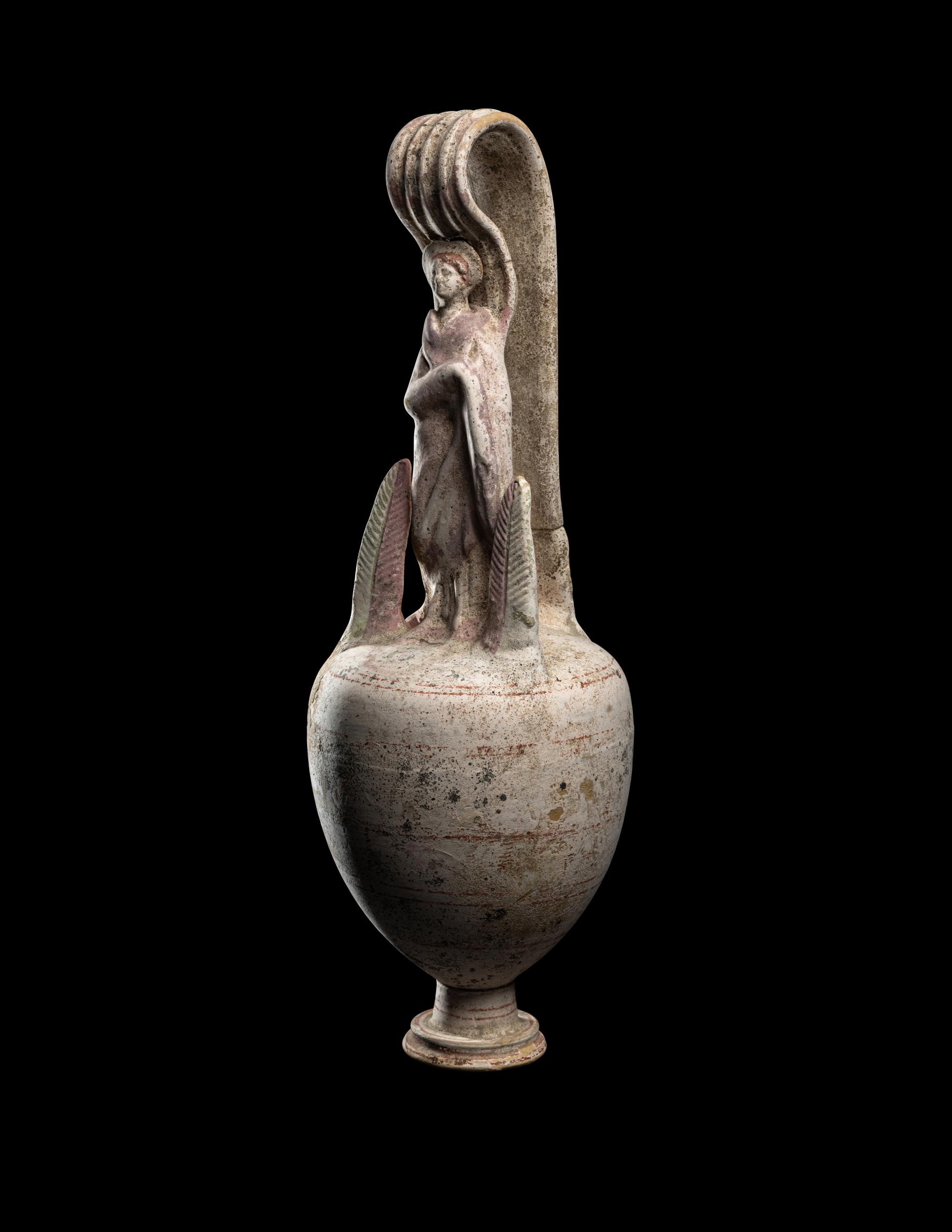 A Canosan Painted Pottery Oinochoe