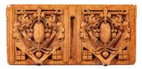 A George Grant Elmslie Edison School Terra Cotta Panel Height 13 3/4 x width 29 1/4 inches. — CIRCA 1936