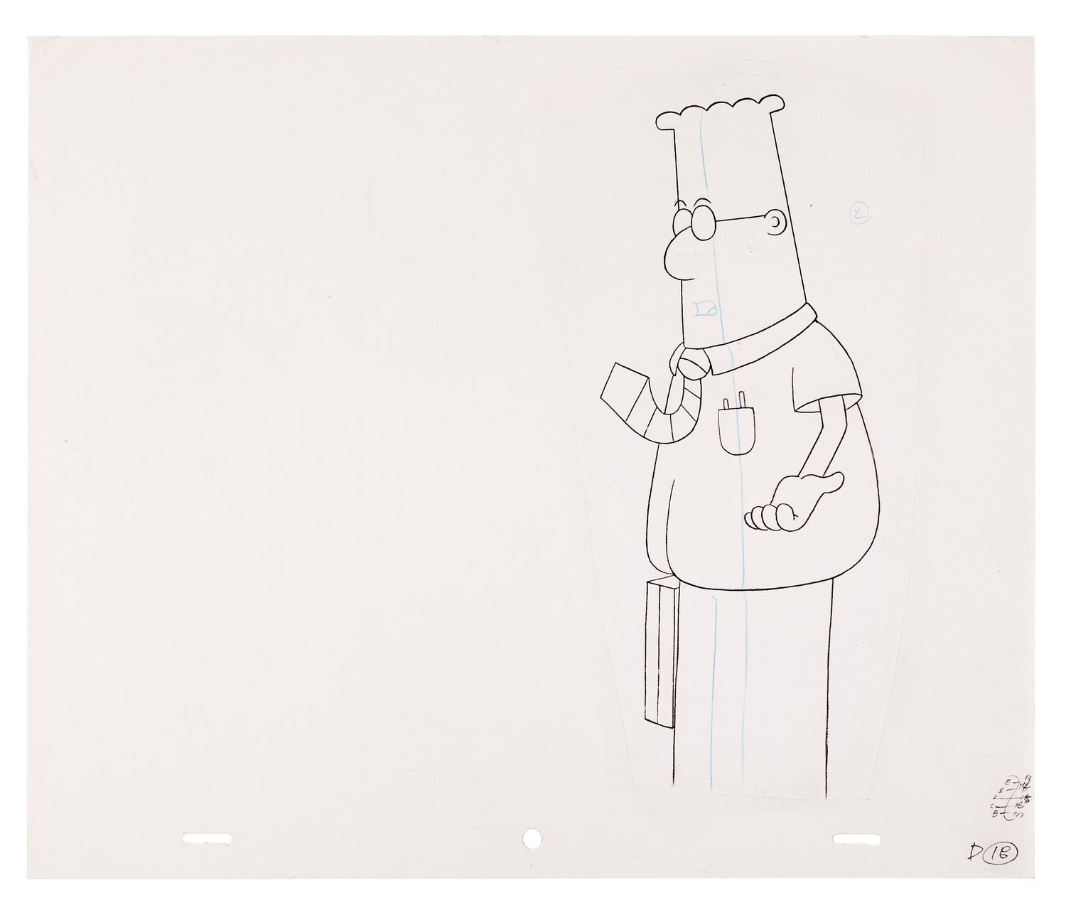 Scott Adams. Dilbert. Dilbert, a shipper, and a man wearing a Walkman. N.d.