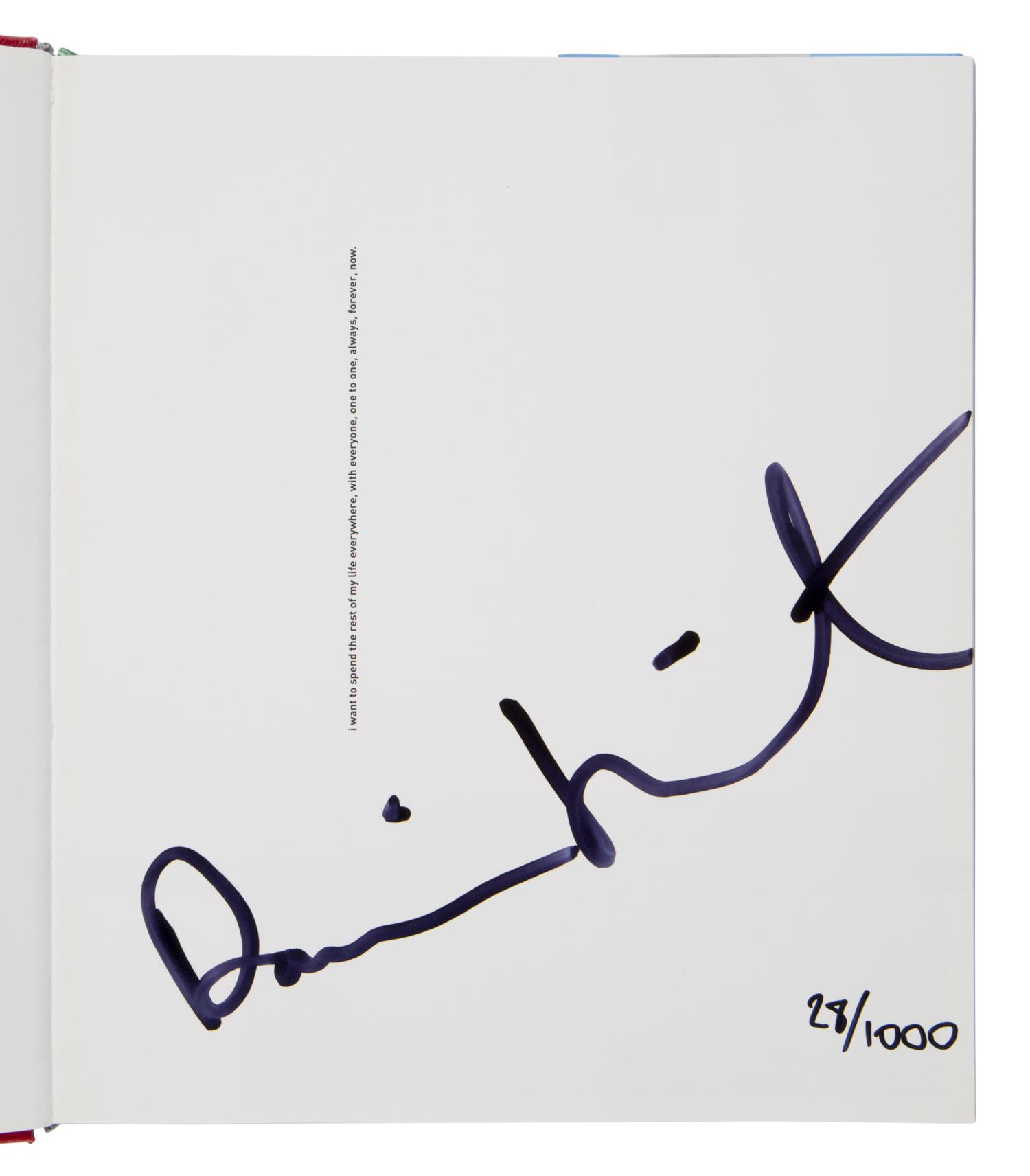 Hirst, Damien (b. 1965). I want to spend the rest of my life everywhere, with everyone, one to one, always, forever, now . London: Booth-Clibborn Editions/Other Criteria, 1997.